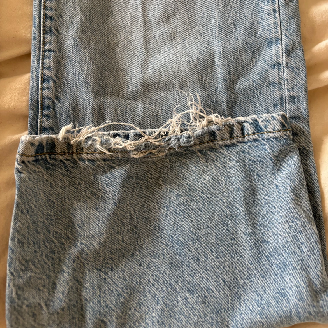 Blå straight low waist jeans från Zara - 2