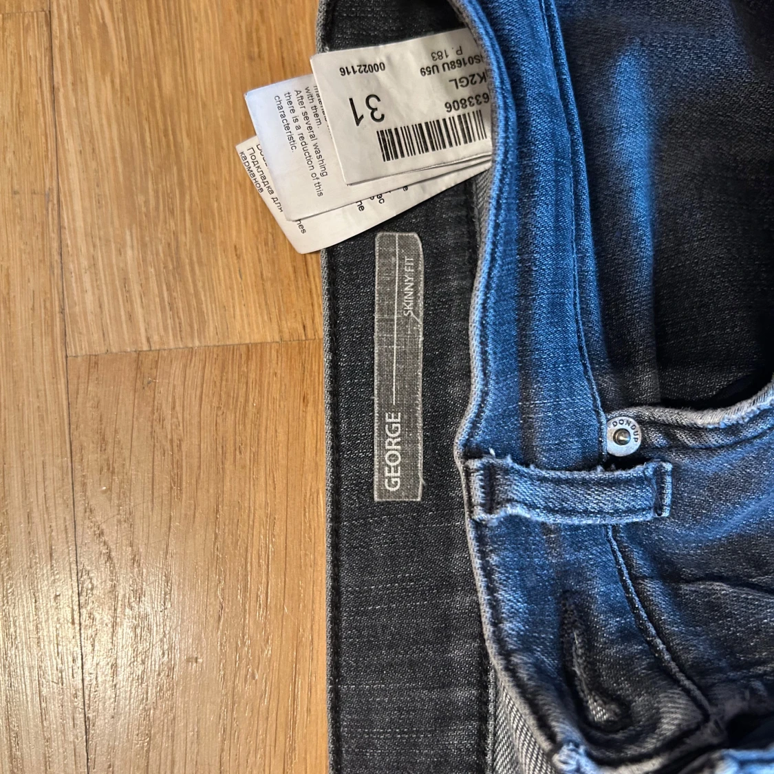 Mörkblå skinny jeans från dondup - 1
