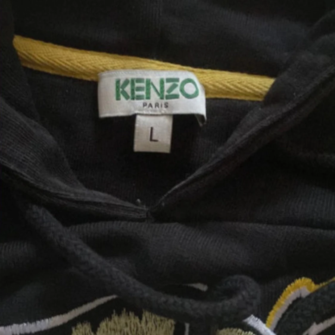 Svart Kenzo hoodie med tigertryck - 1