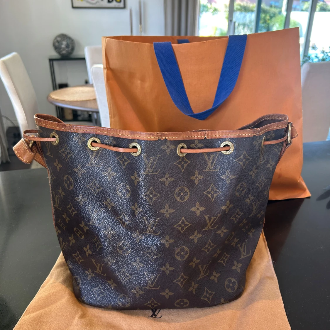 Louis Vuitton Monogram Noé axelväska - 3