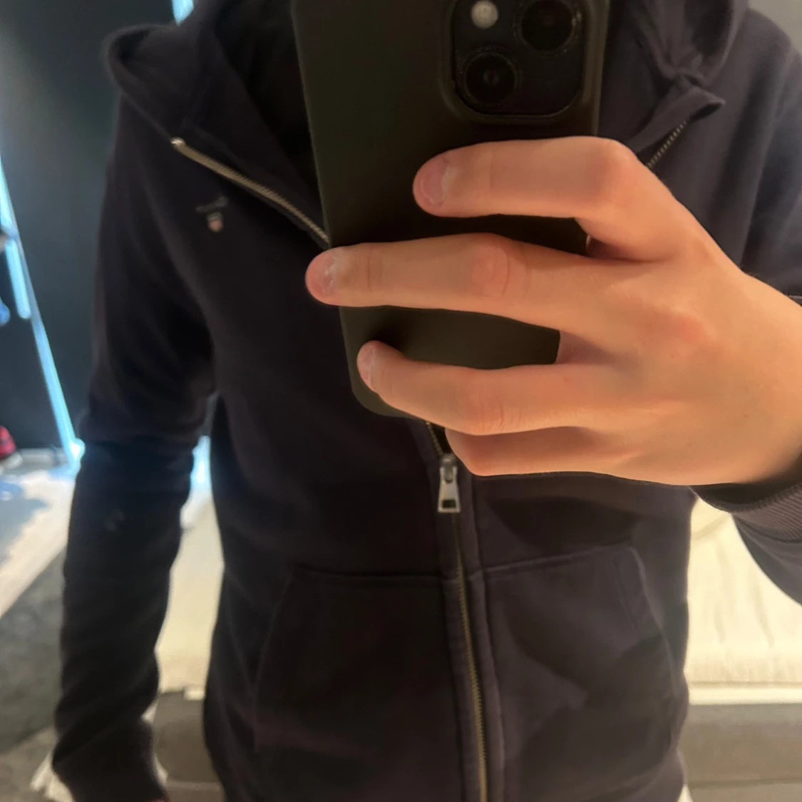 Mörk blå sip tröja från Gant