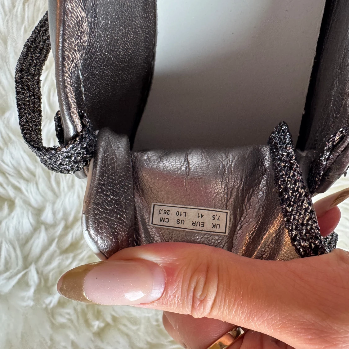 Valentino sneakers i vitt och silver - 3