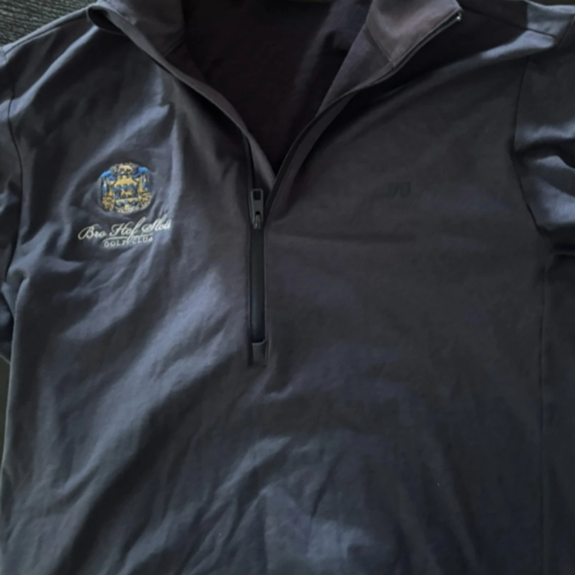 Mörkblå half zip tröja J.Lindeberg