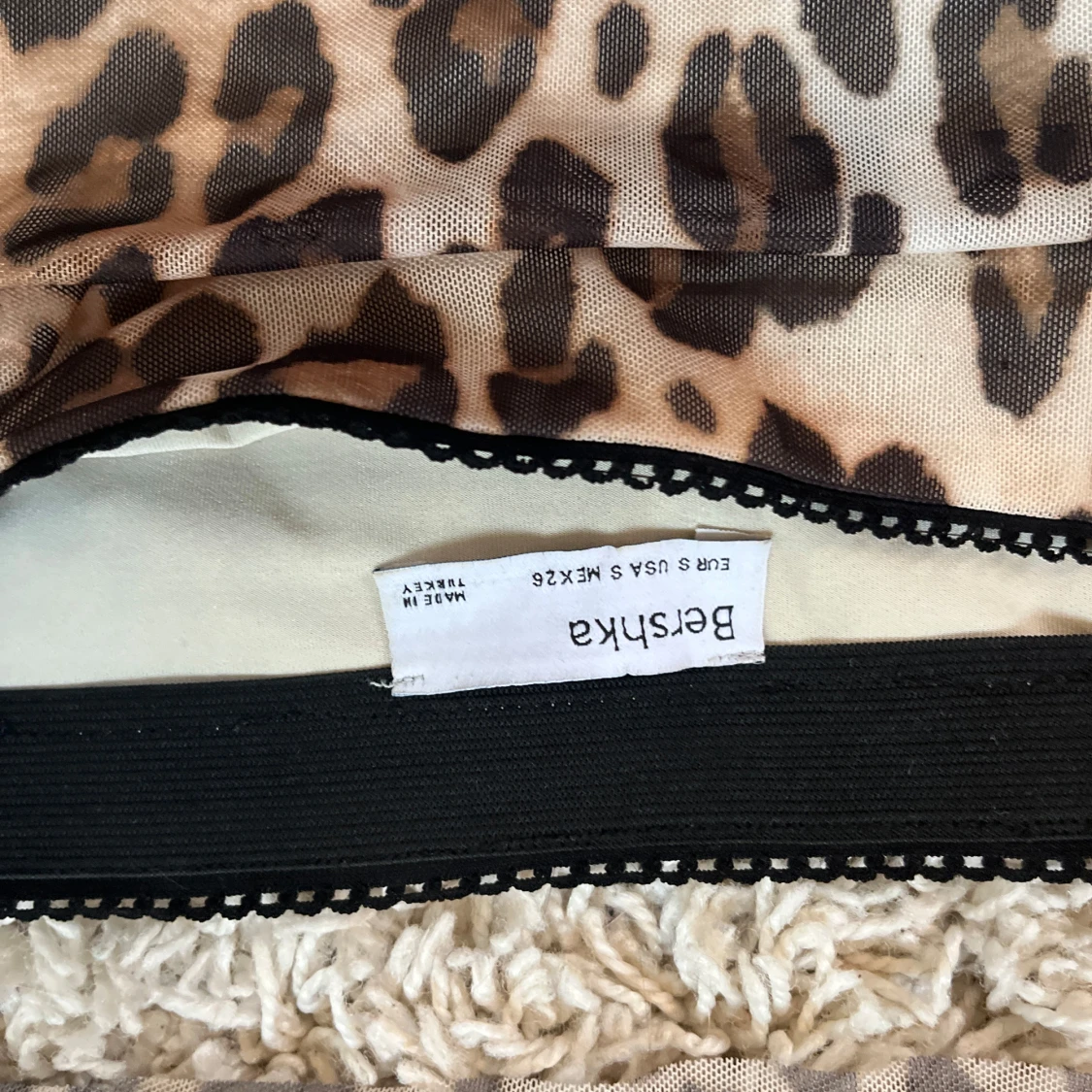 Leopardmönstrad meshkjol från Bershka - 1