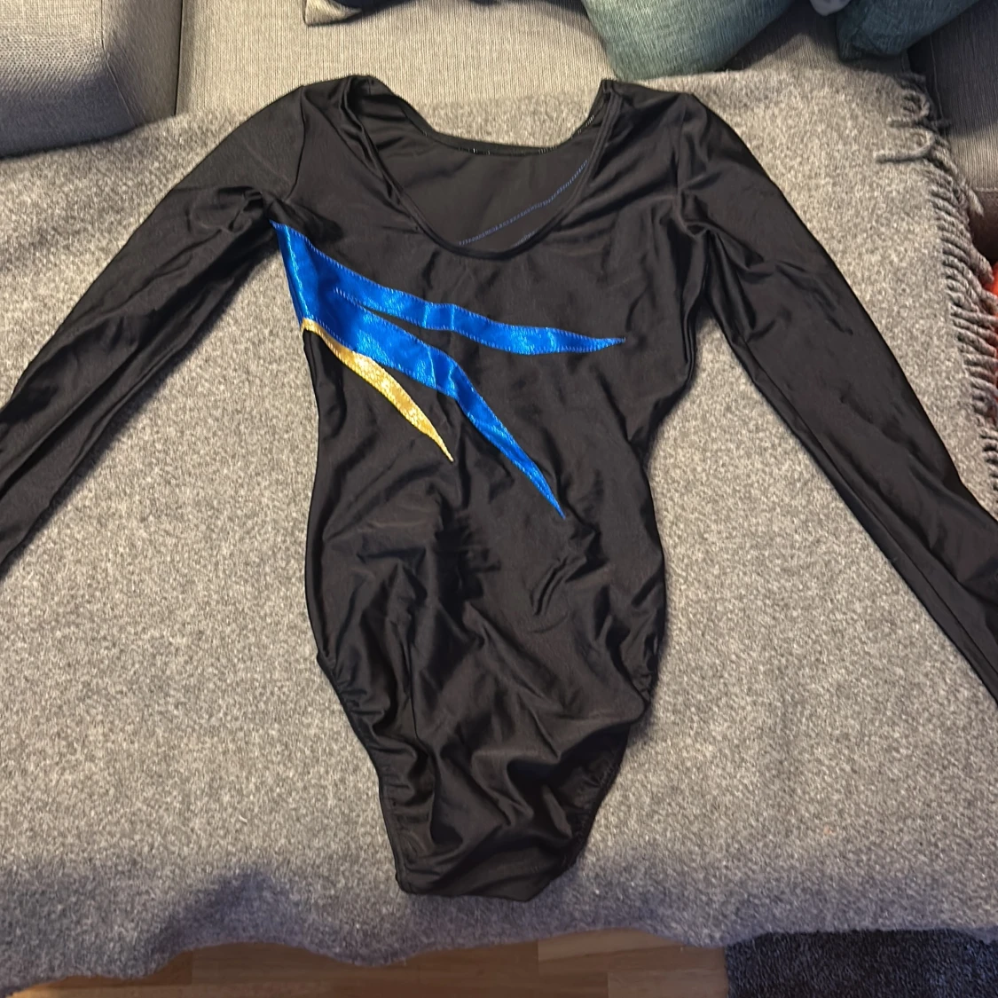 Svart långärmad gymnastikdräkt Agiva - 1