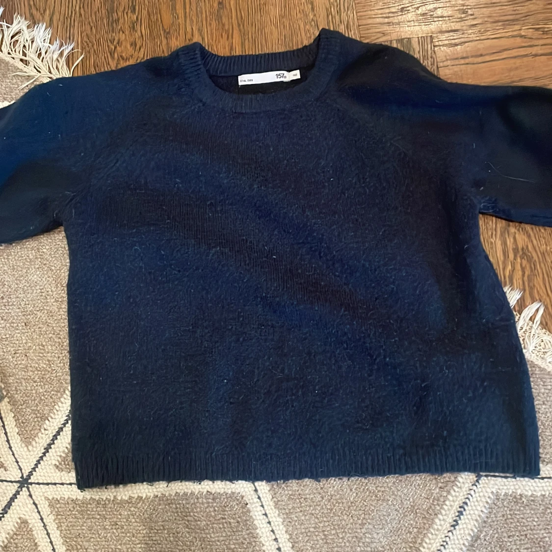 3-pack stickade tröjor 157, vit/grå/svart - 3