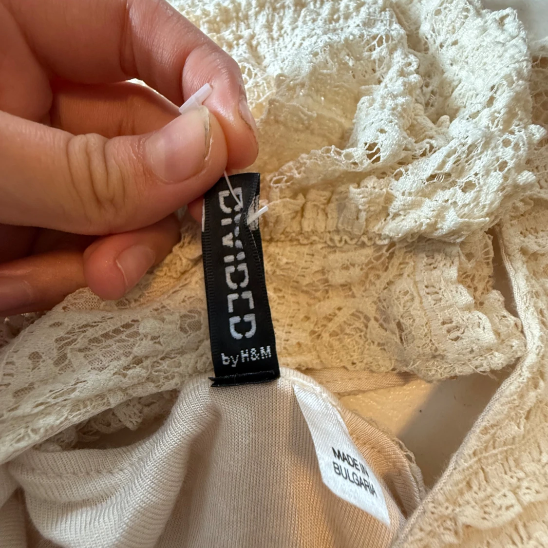 Beige spetsblus från H&M Divided - 1