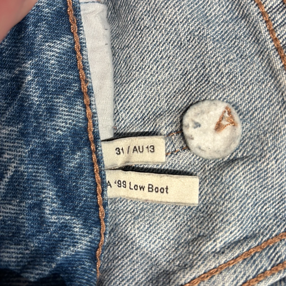 Blå bootcut jeans från Abrand Jeans - 3