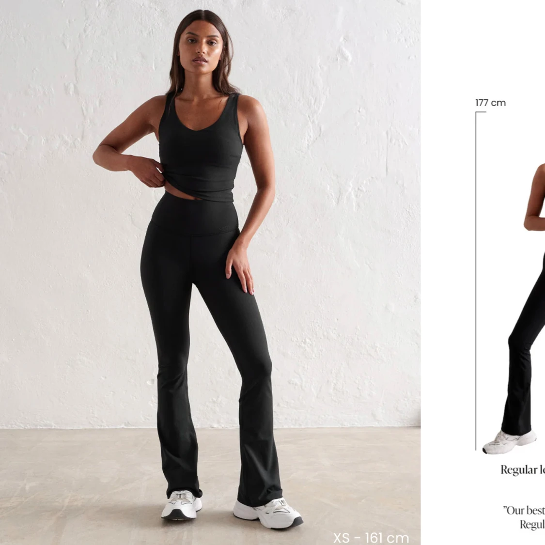 Svarta flare tights från Aim'n