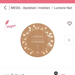 Lumene Natural Glow Bronzer - Endast testad en gång, beställde tyvärr fel färg.   01 arctic summer. Nypris 150 kr🥰💞