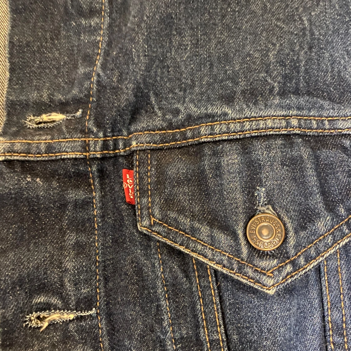 Levi's blå jeansjacka XL - 2