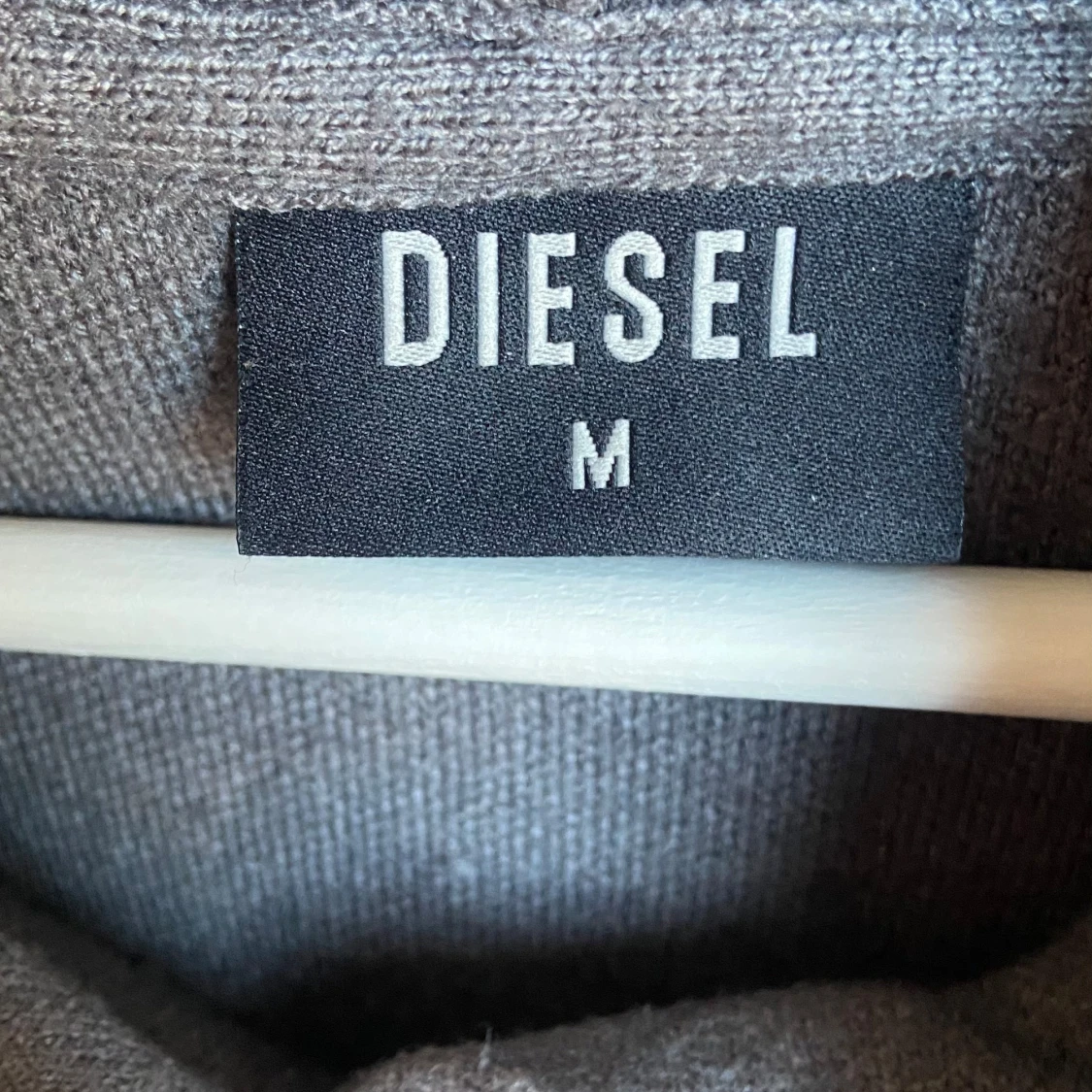 Mörkgrå hoodie från Diesel med glitter - 3