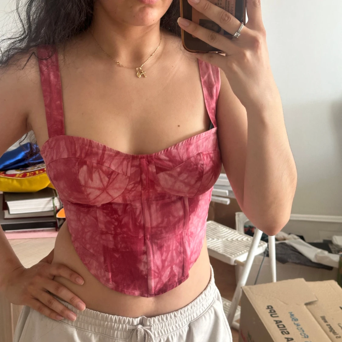 Rosa korsett - 90
