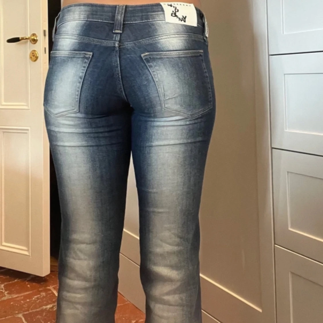 Vit blå  jeans - 1