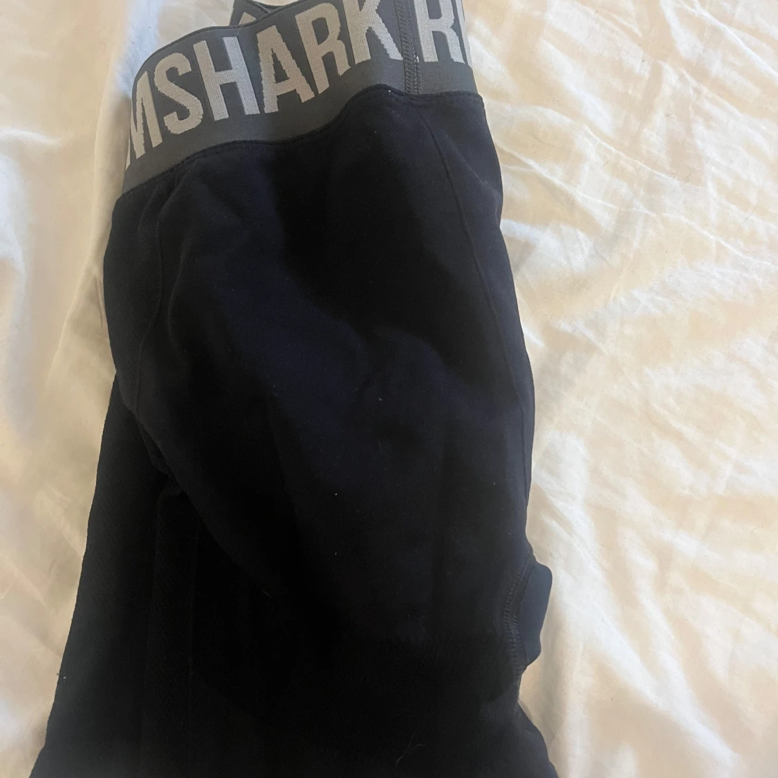 Svarta Gymshark träningstights-shorts - 1