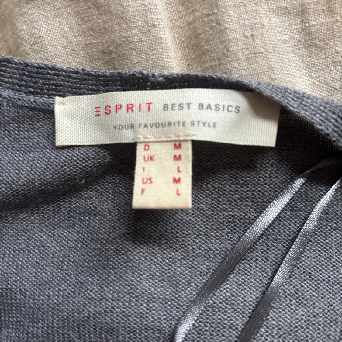 Grå lång kofta från Esprit - 1