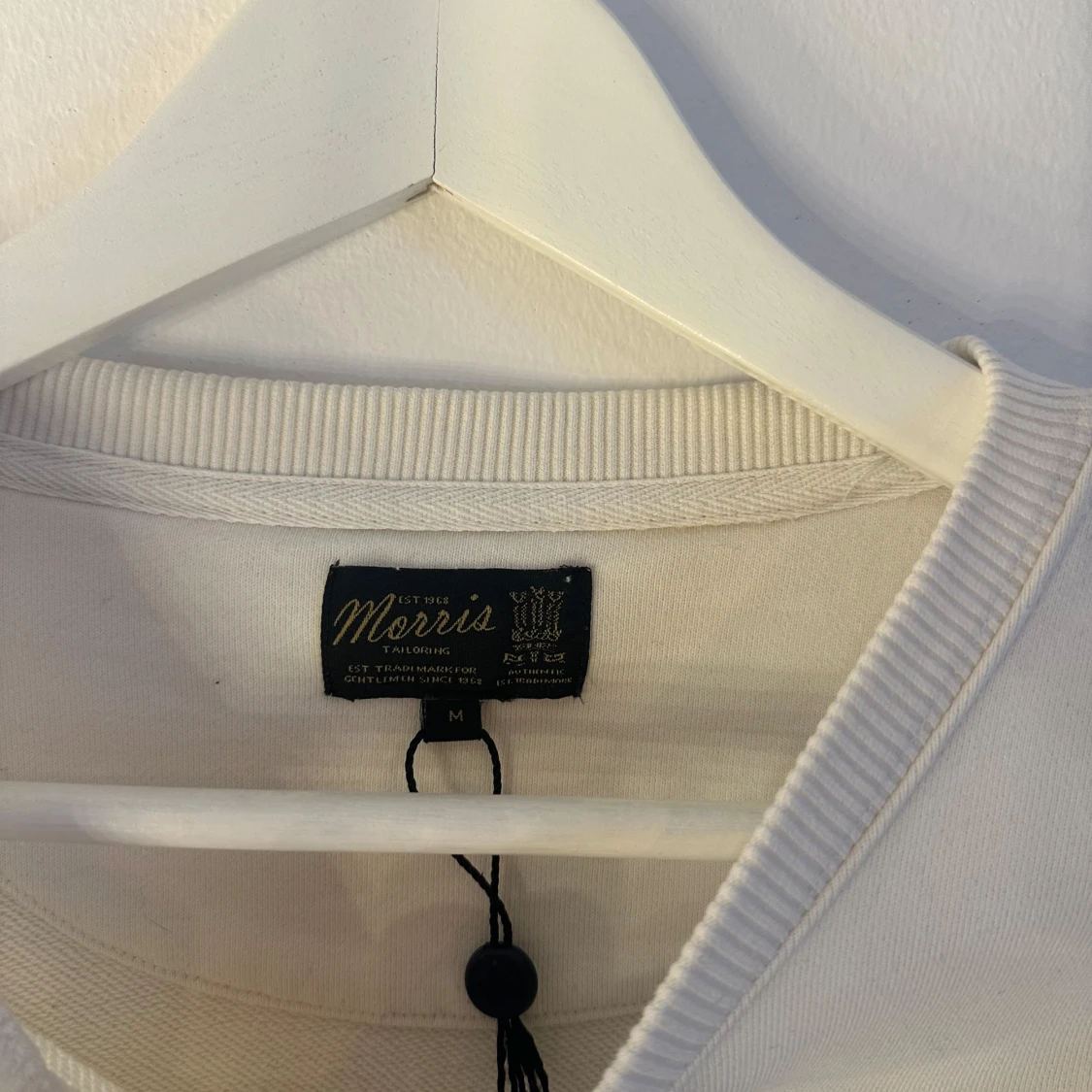 Vit sweatshirt från Morris med tryck - 2