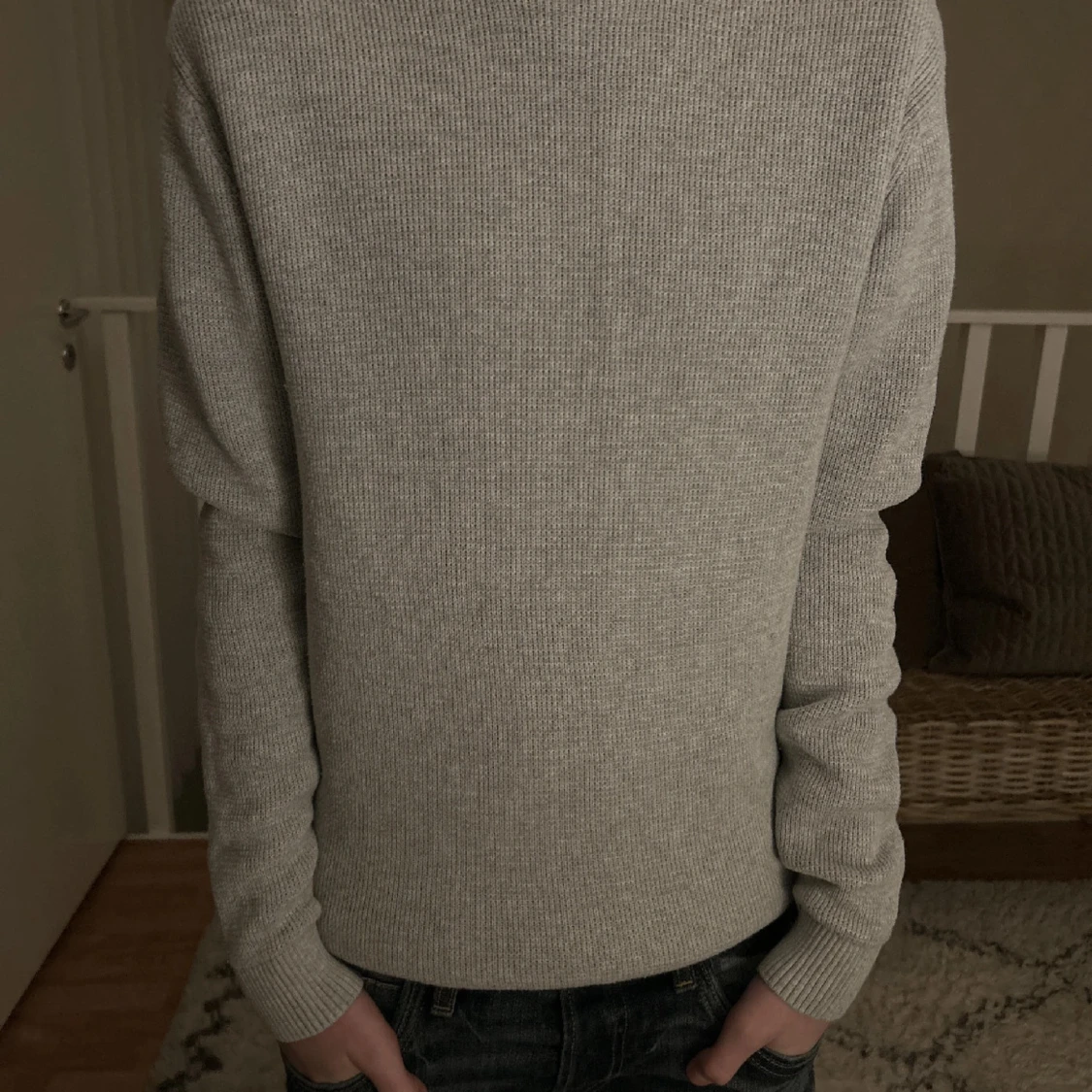 Grå stickad tröja från selected home  - 2
