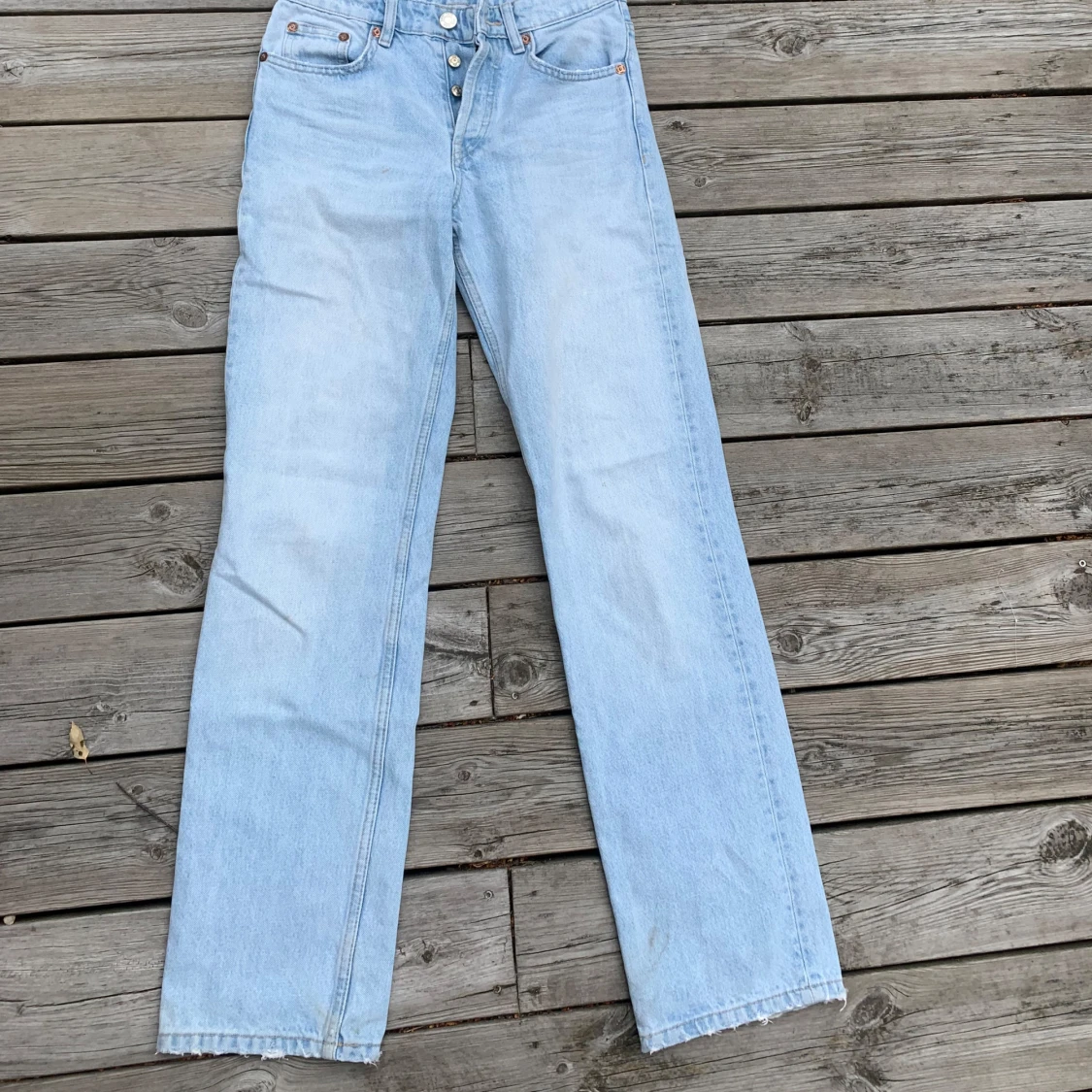 Ljusblåa raka jeans från Zara 🩵 - 1