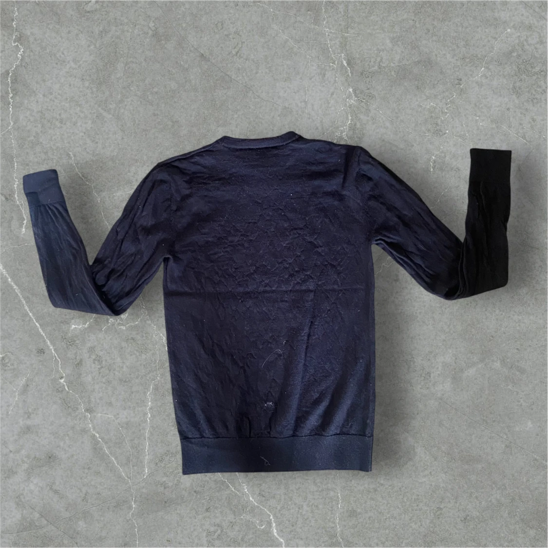 Svart merinoull tröja John Henric - 2