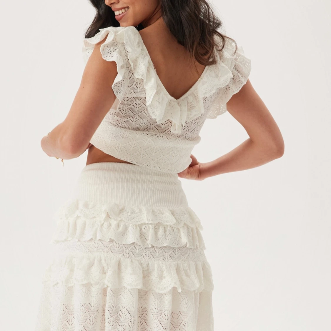 Set med volangkjol och blus  - 1