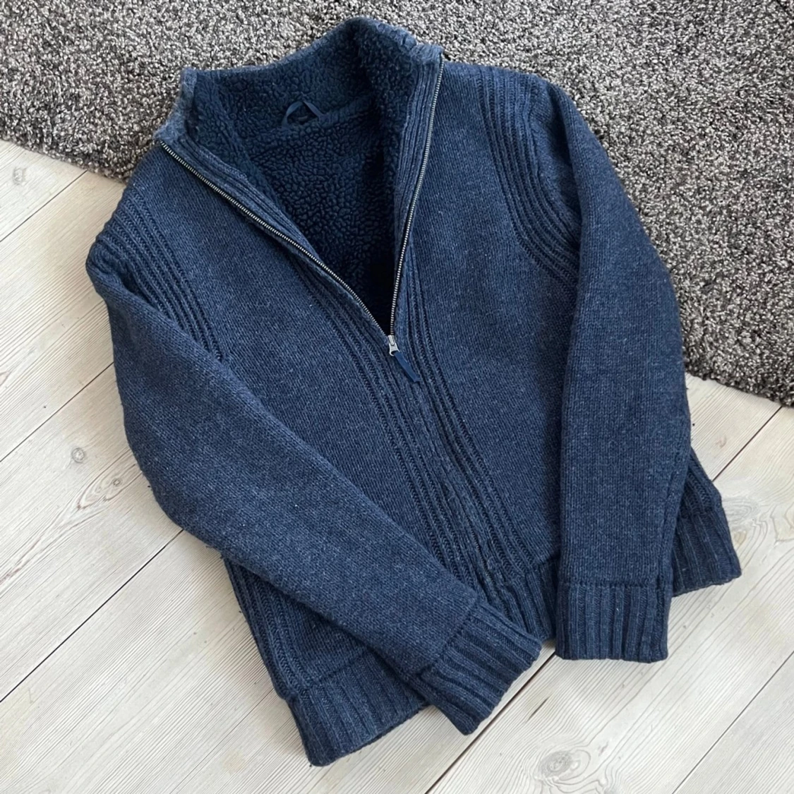 Fodrad Cardigan Stickad