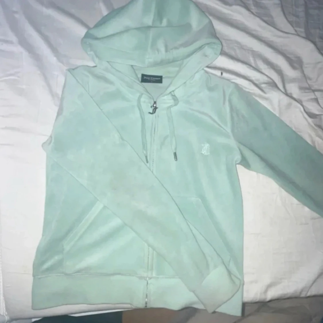 Mintgrön Juicy Couture kofta i velour