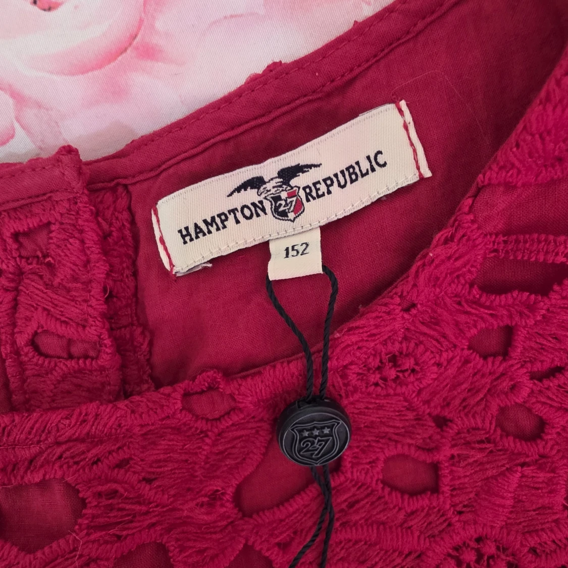 Röd spetsklänning Hampton Republic - 1