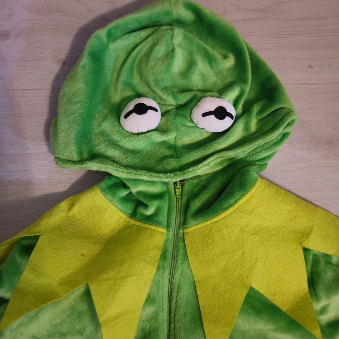 Kermit dräkt med huva - 1