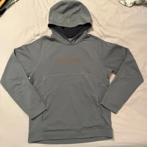 Grå hoodie Peak Performance XL - Snygg grå hoodie från Peak Performance i storlek XL. Tröjan har broderad logga på bröstet och huva. Tillverkad i 100% polyester, perfekt för chill dagar eller när du vill ha en clean look. Långärmad och enkel design utan mönster.