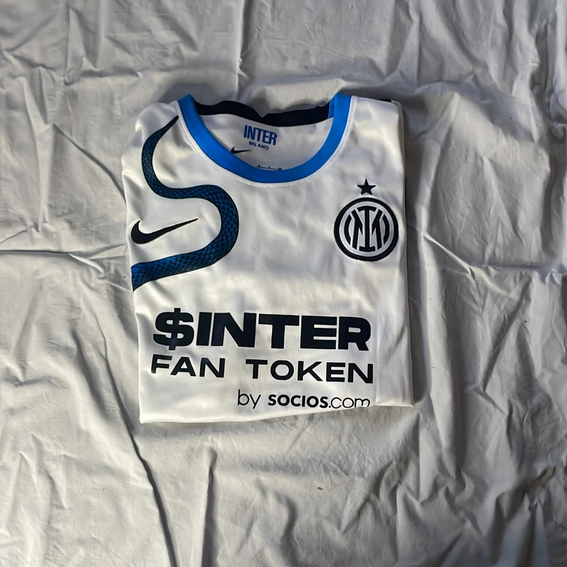 Vit och blå Inter fotbollströja - 2