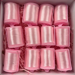 Rosa hårspolar i siden - Säljer 12 stora och 12 mellan 🩷🌸