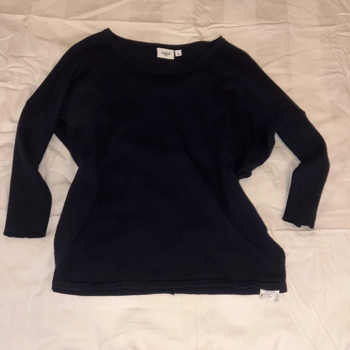 Mörkblå stickad tröja från Saint Tropez