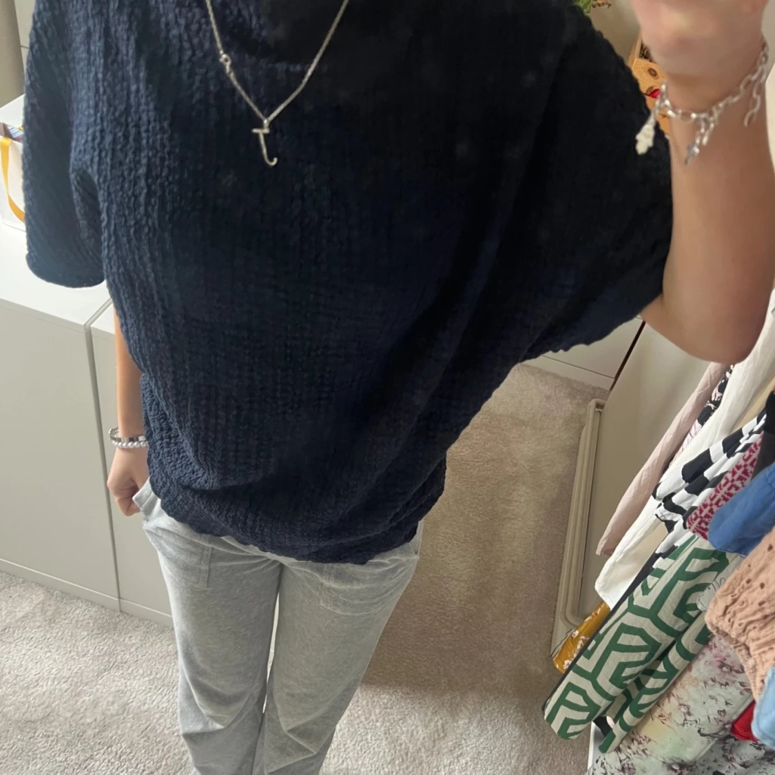 Marinblå Tröja  - 90