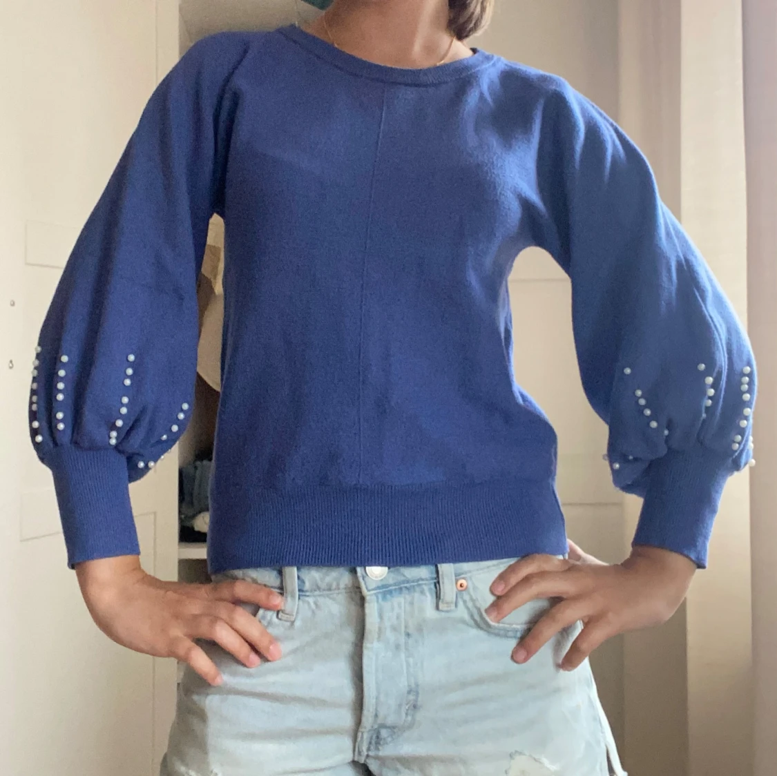 Tröja med pärlor 