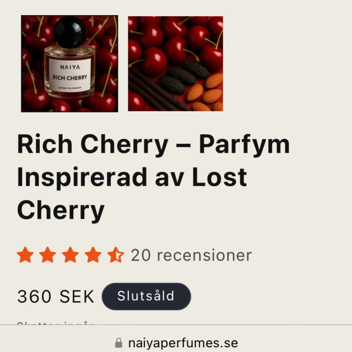 Rich Cherry Extrait de Parfum från Naiya - 2