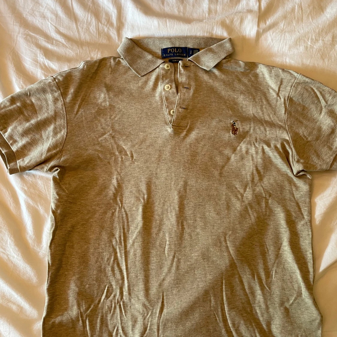 Beige pikétröja från Polo Ralph Lauren