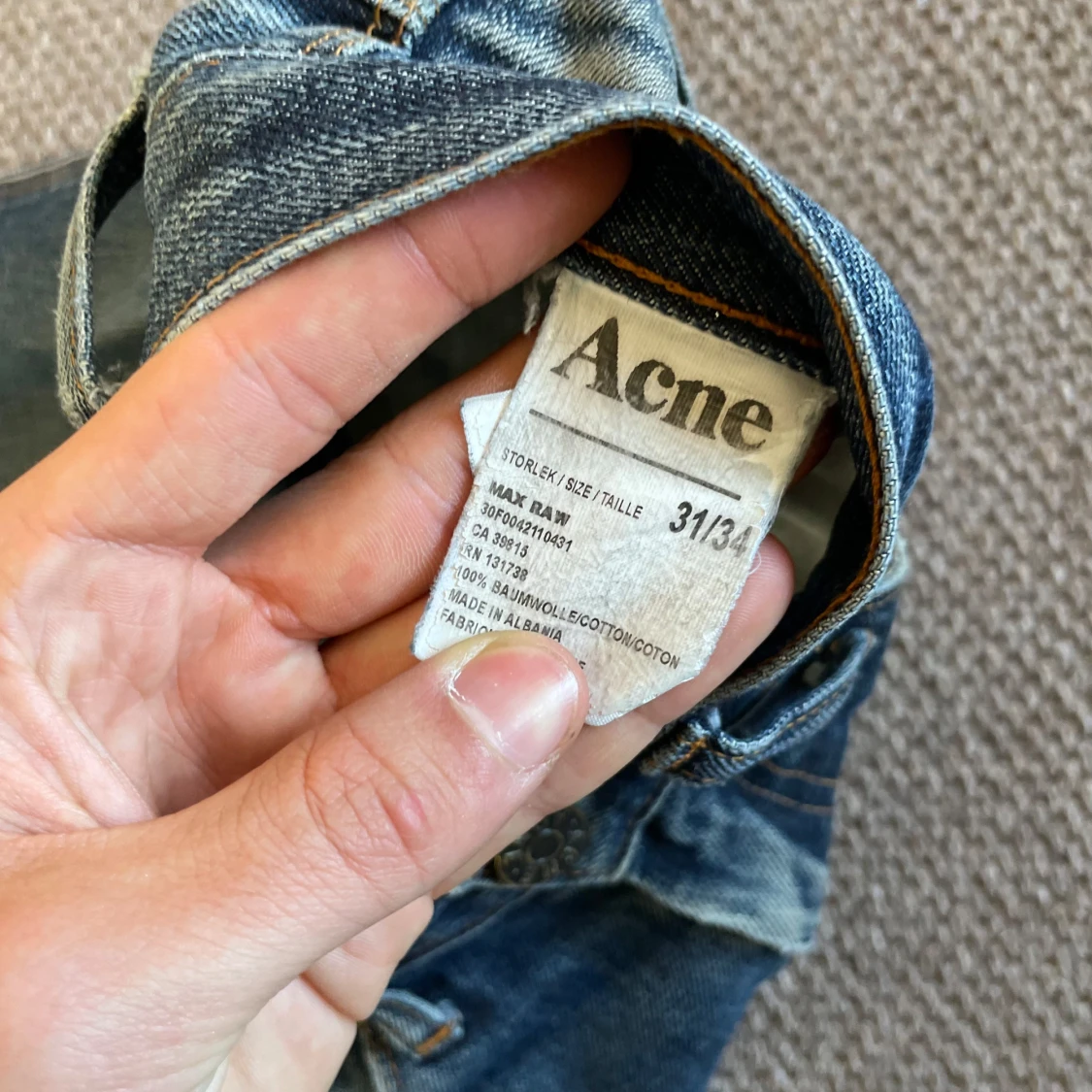 Faded max raw jeans Acne - 1