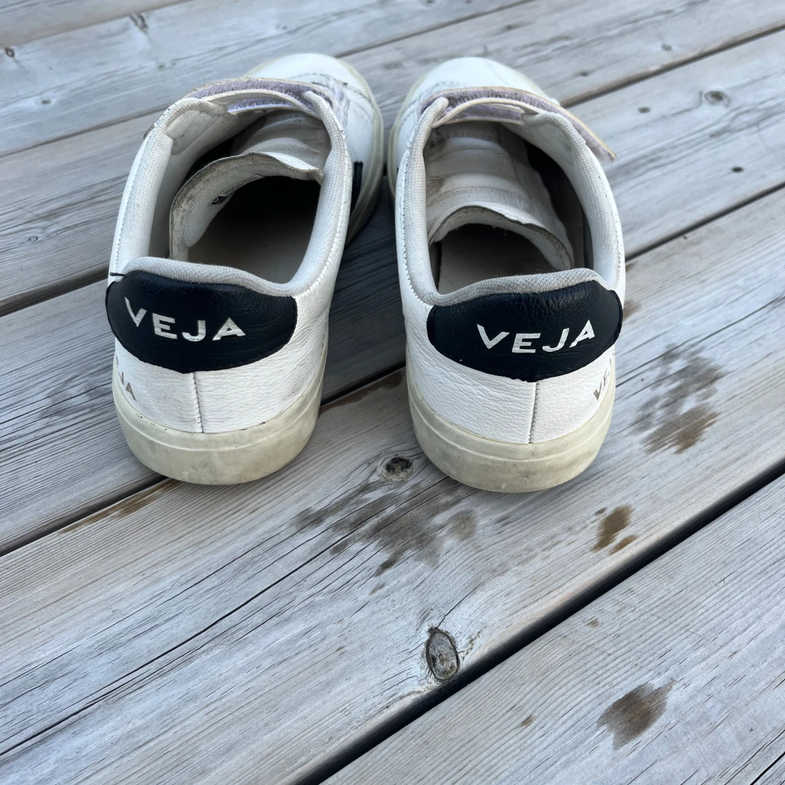 Vita Veja sneakers med kardborre - 3