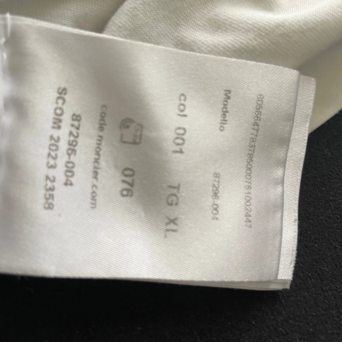 Vit Moncler t-shirt med logga  - 1