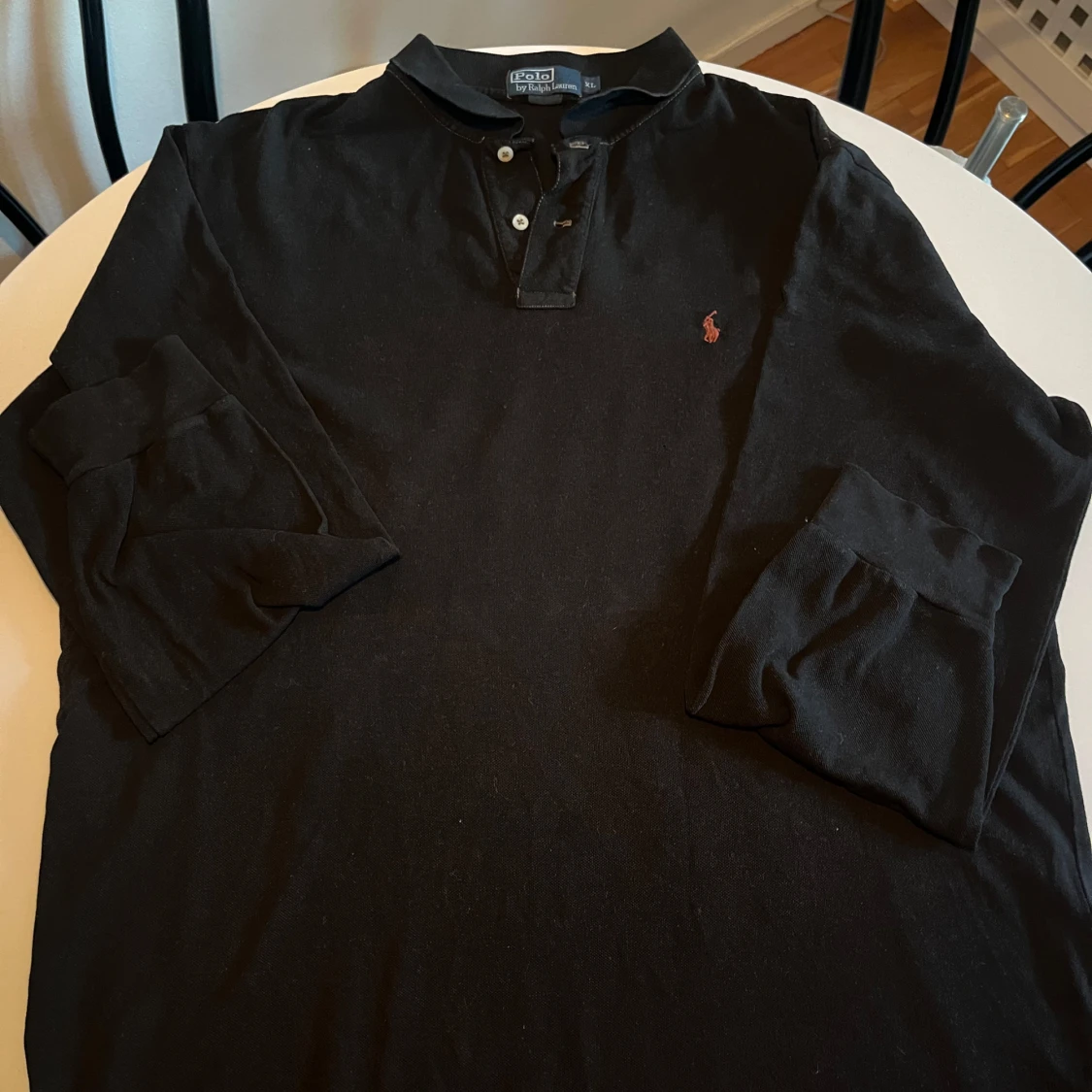 Svart långärmad pikétröja Polo Ralph Lauren - 1