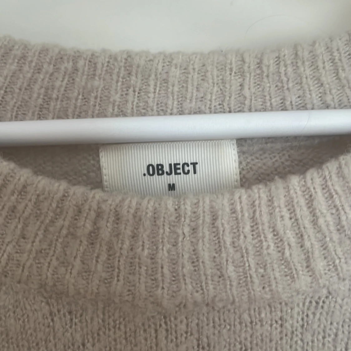 Beige stickad tröja från Object - 2