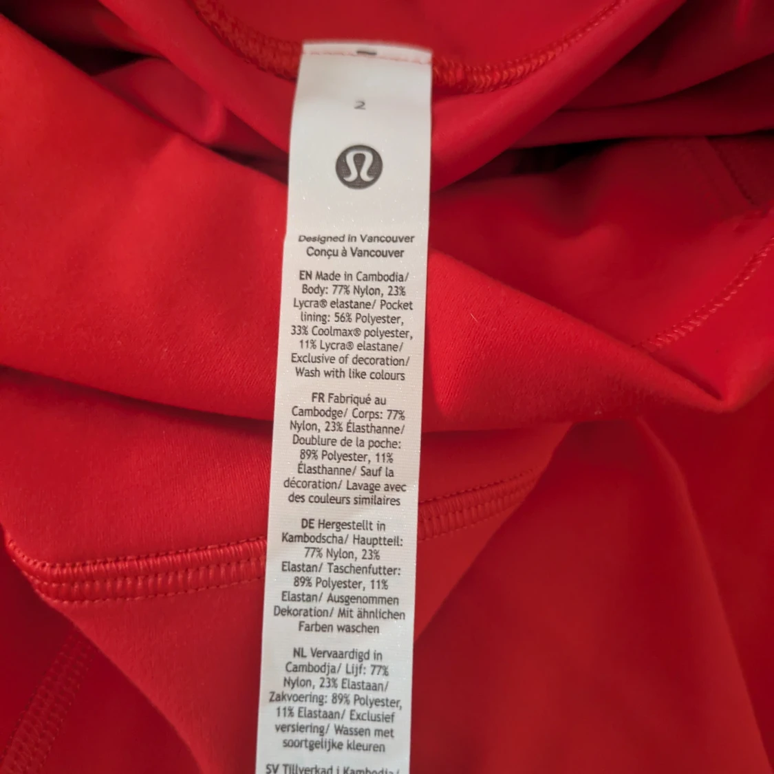 Röda leggings från Lululemon - 2