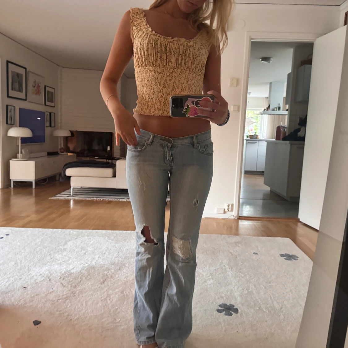 Lågmidjade jeans