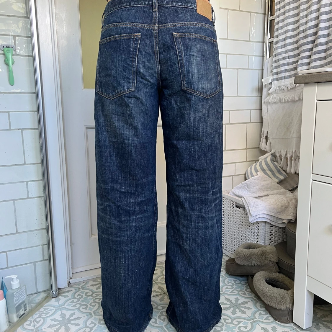 Jeanerica Kyoto wide jeans blå - 1