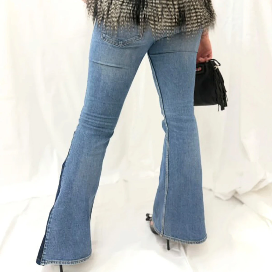 Blue leopard remake jeans  - 2
