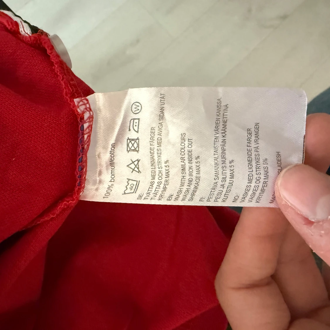 Röd pikétröja från Sebago - 3