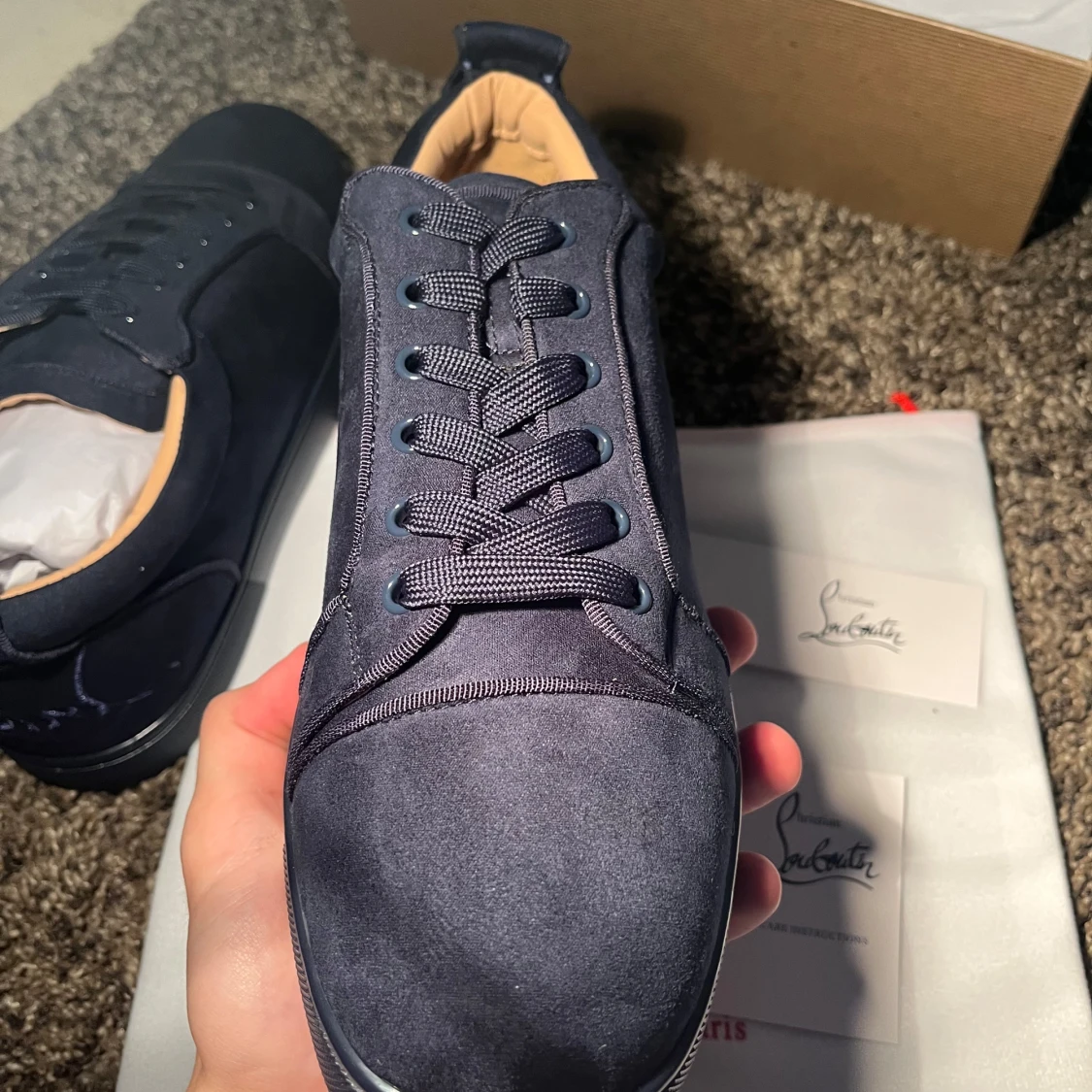 Mörkblå sneakers från Christian Louboutin - 3