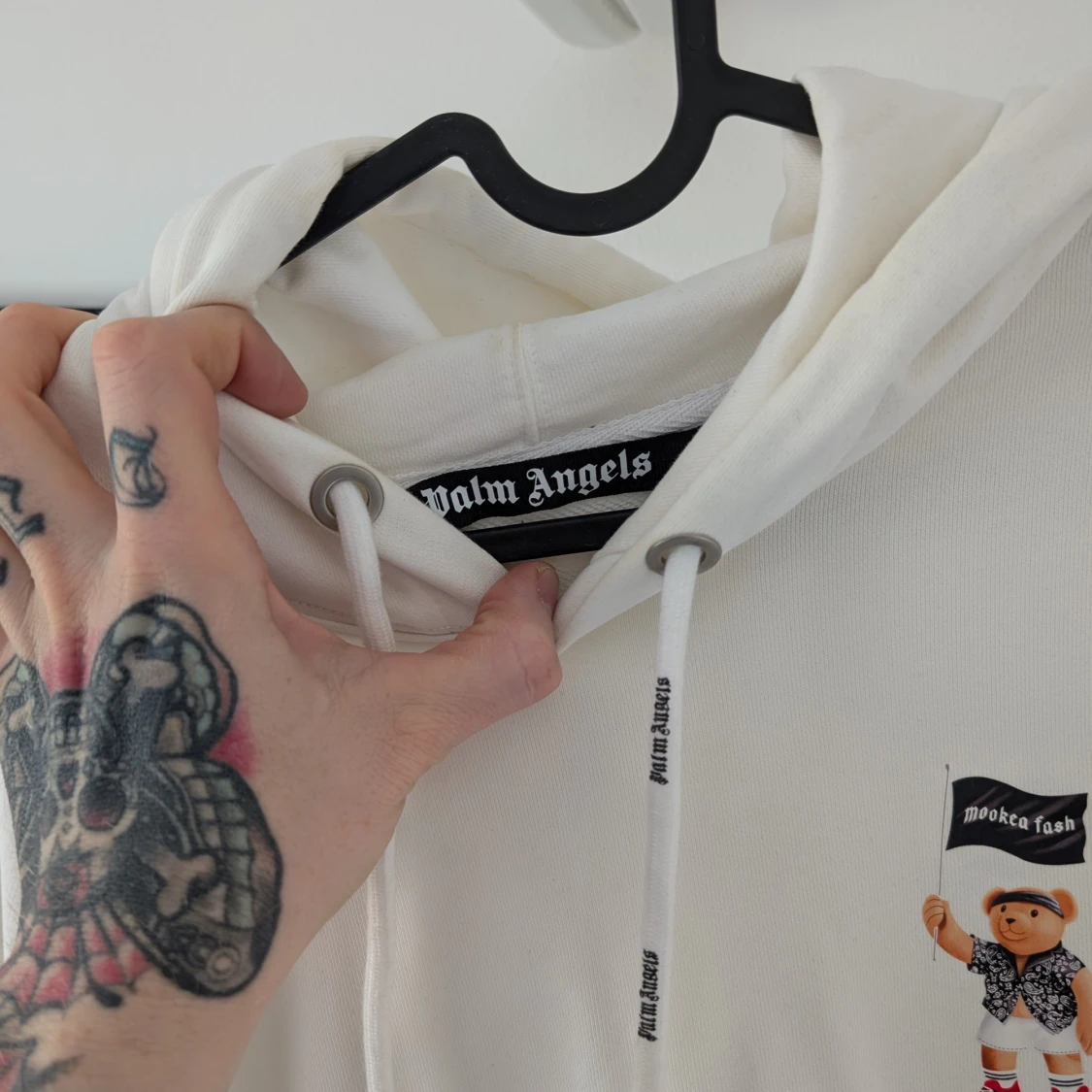 Vit hoodie från Palm Angels - 4
