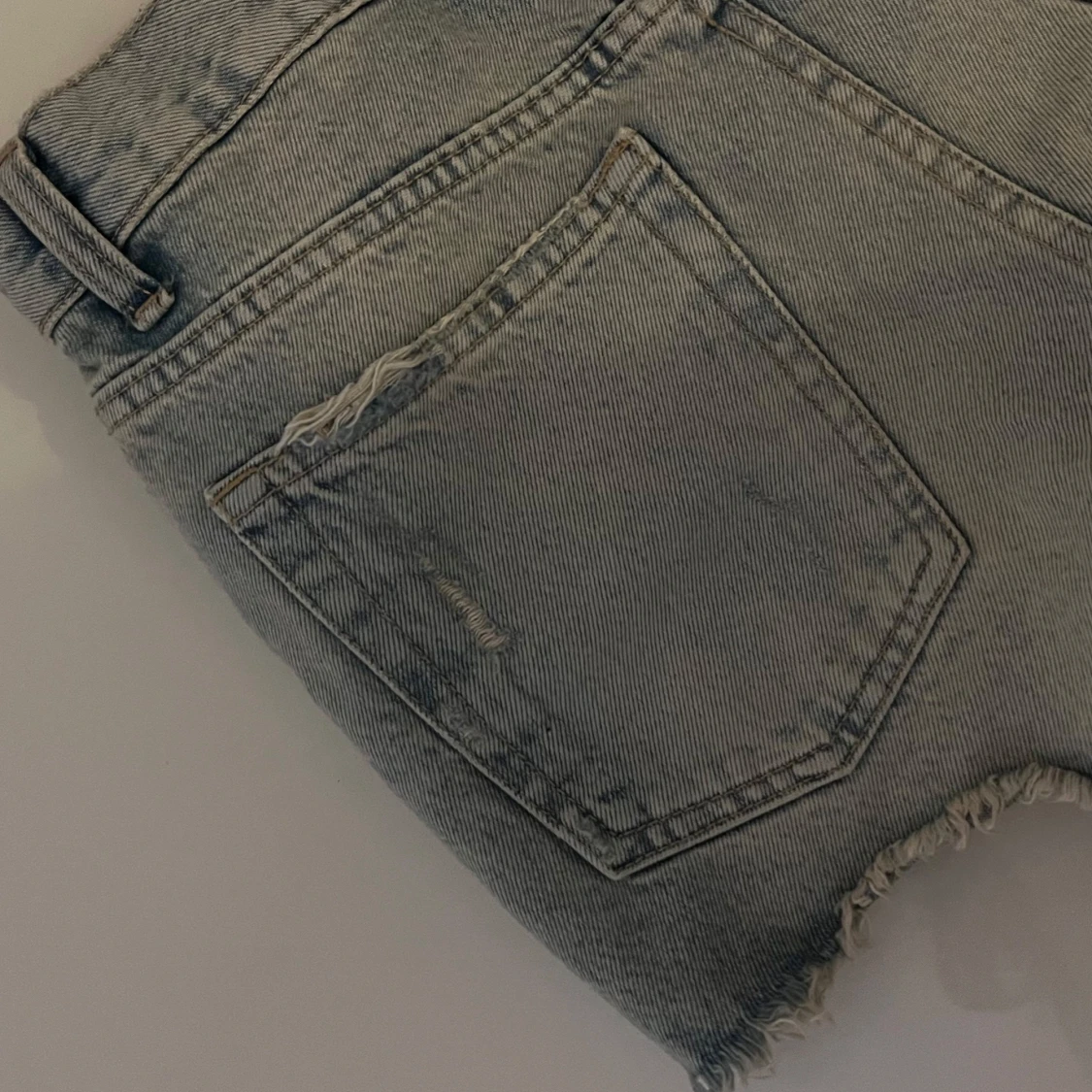 Blå jeansshorts från Zara - 1